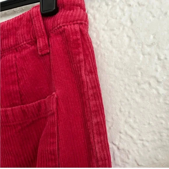 Rolla’s Corduroy Sailor Wide Leg Cropped Jeans Pants bright red Size Small - Picture 12 of 12